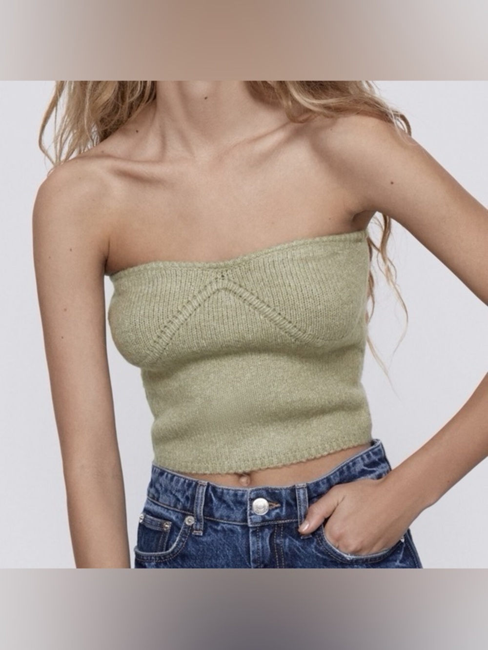 Zara Strapless Top size small